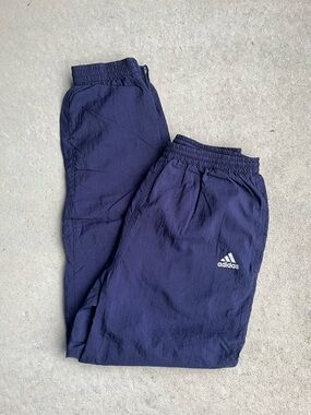 90s vintage adidas Navy Blue Athletic Track Pants
